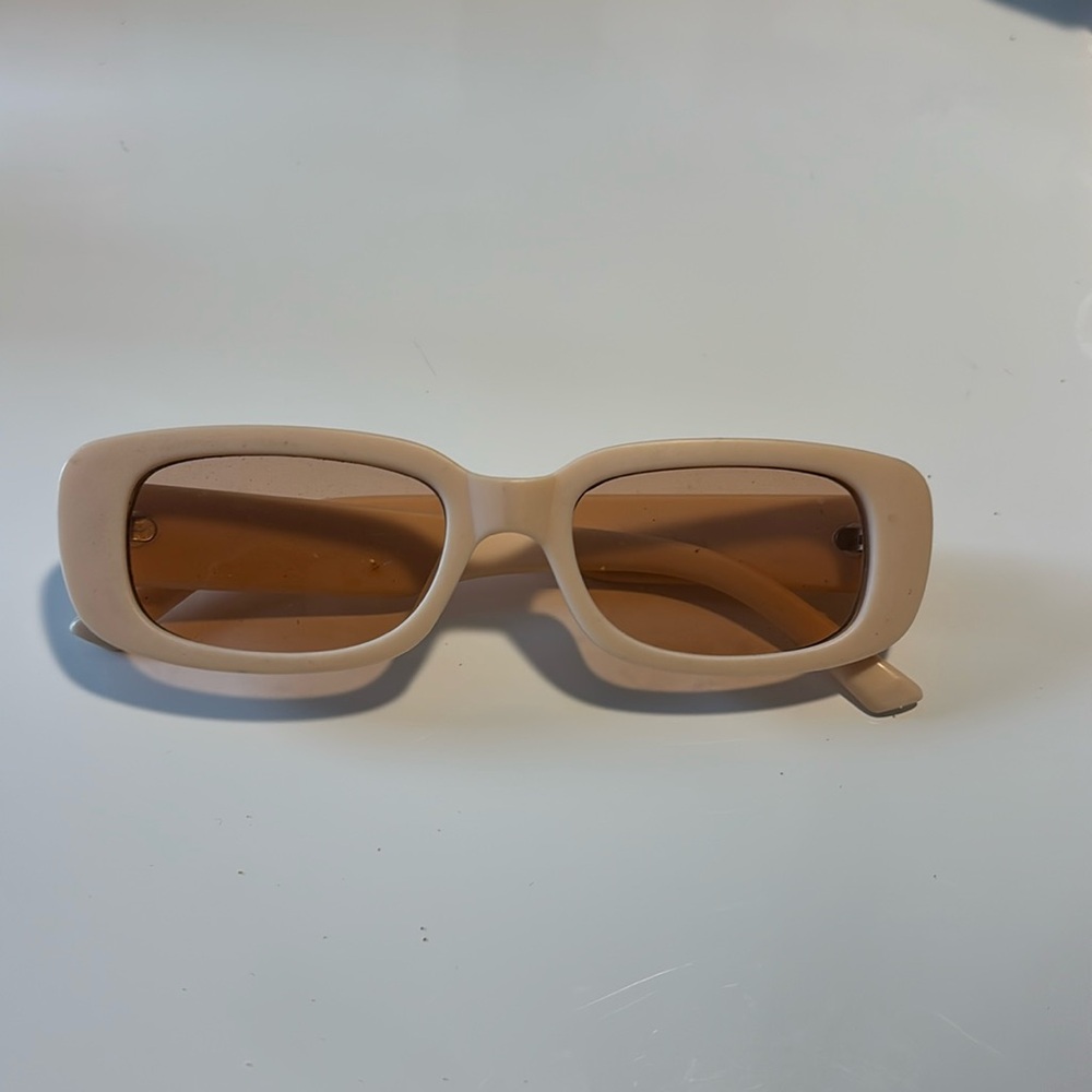 Nude Rectangle Sunglasses